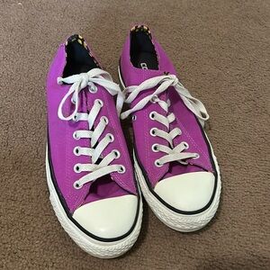 Super cute bright neon purple converse